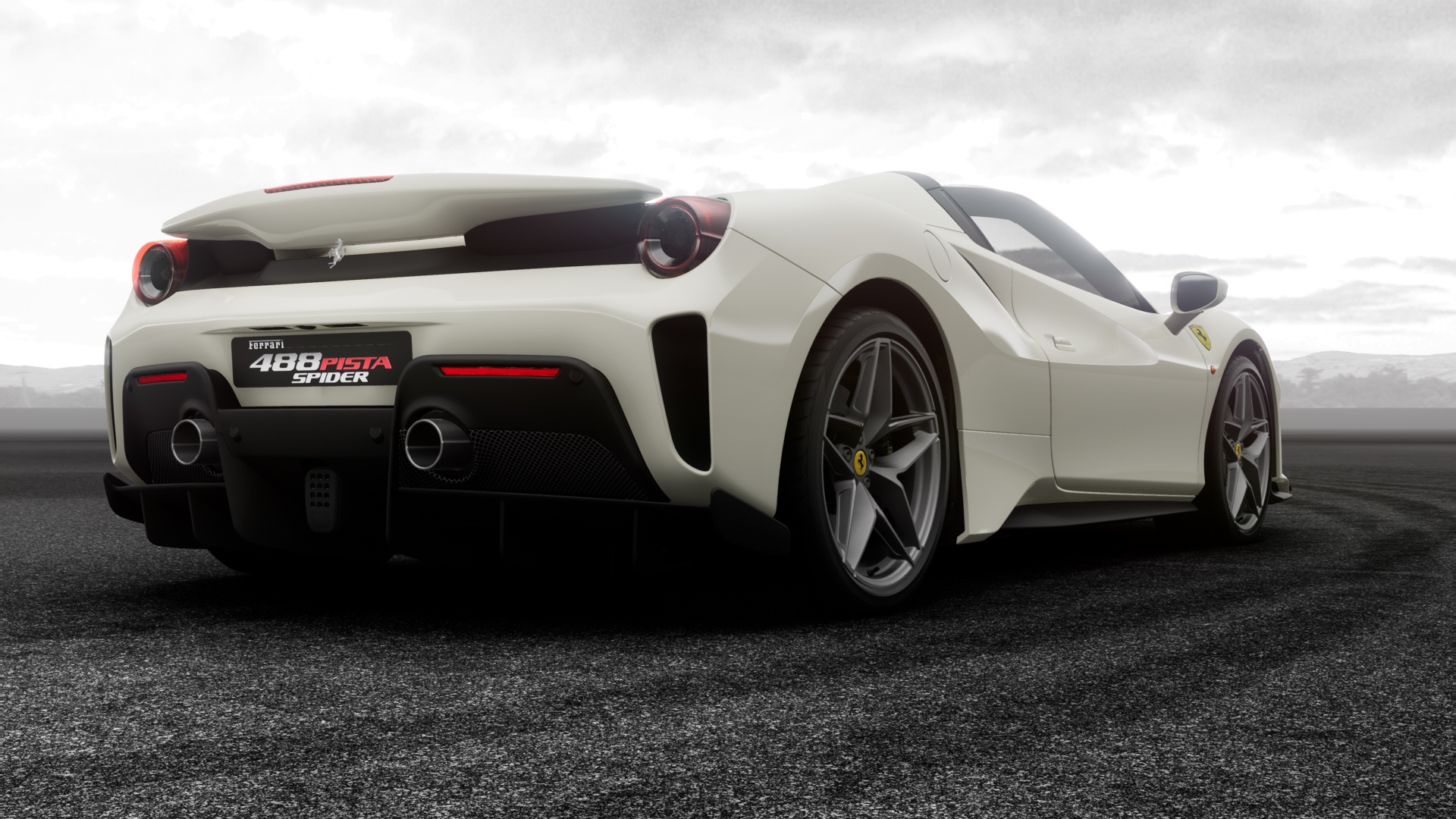 Exhaust Pipes Ferrari 488 Pista Spider Ferrari Official